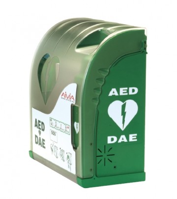 AIVIA 205 AED kast buiten met verlichting, verwarming en alarm