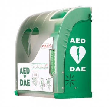 AIVIA 212 AED kast buiten met verlichting, verwarming en pincode