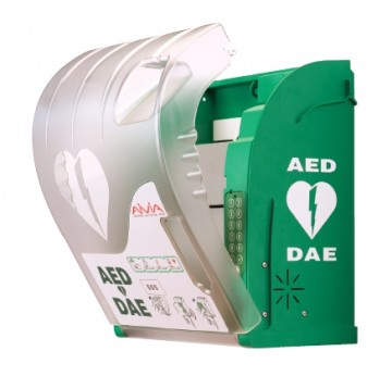 AIVIA 215 AED kast buiten met verlichting, verwarming, alarm en pincode