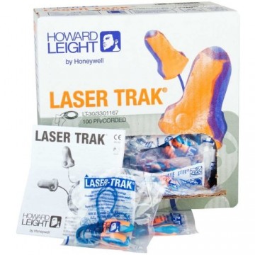 Howard leight laser trak oordoppen met koord 100 paar