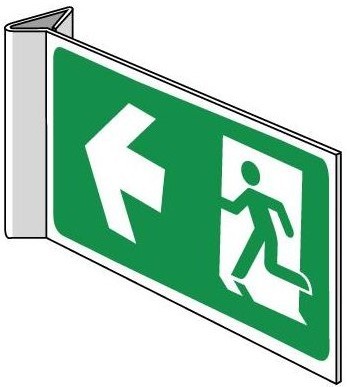 Nooduitgang linkshaaks