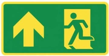 Nooduitgang omhoog links foto