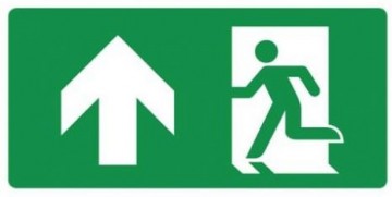 Nooduitgang omhoog links