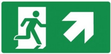 Nooduitgang rechts omhoog