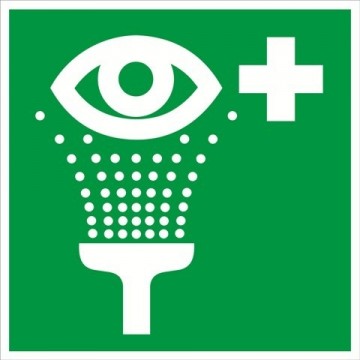 Oogspoelstation bord